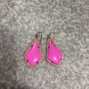 Kendra Scott Alex earrings, hot pink